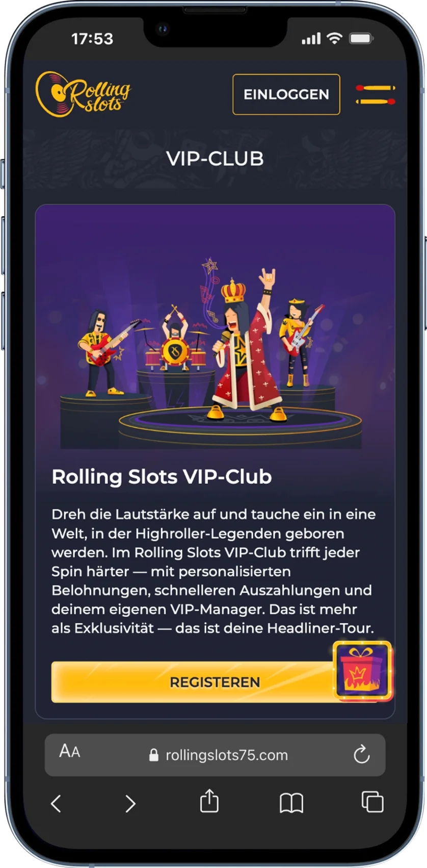 RollingSlots Casino VIP