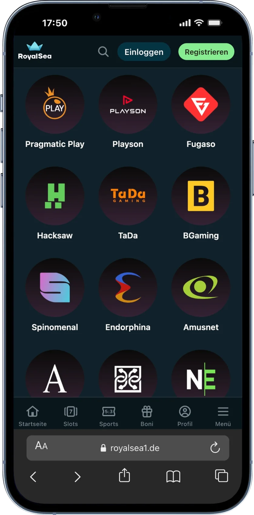 RoyalSea Casino Anbieter