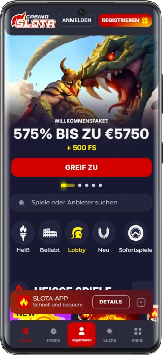Slota mobile version