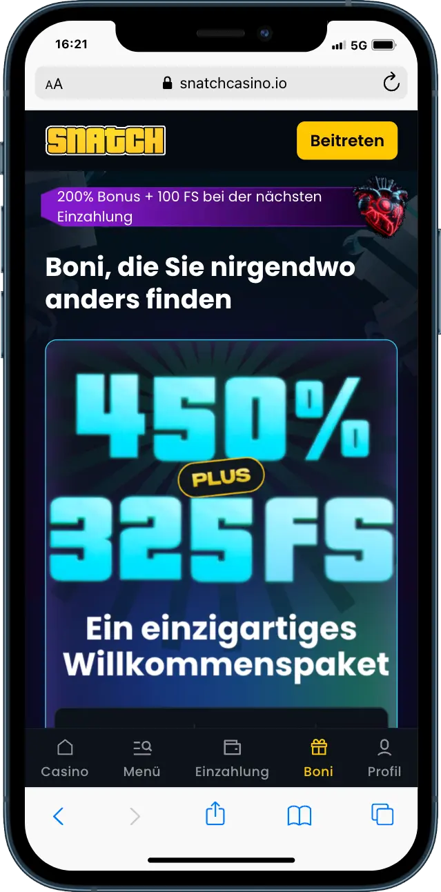 Snatch Casino Bonus Snatch Casino
