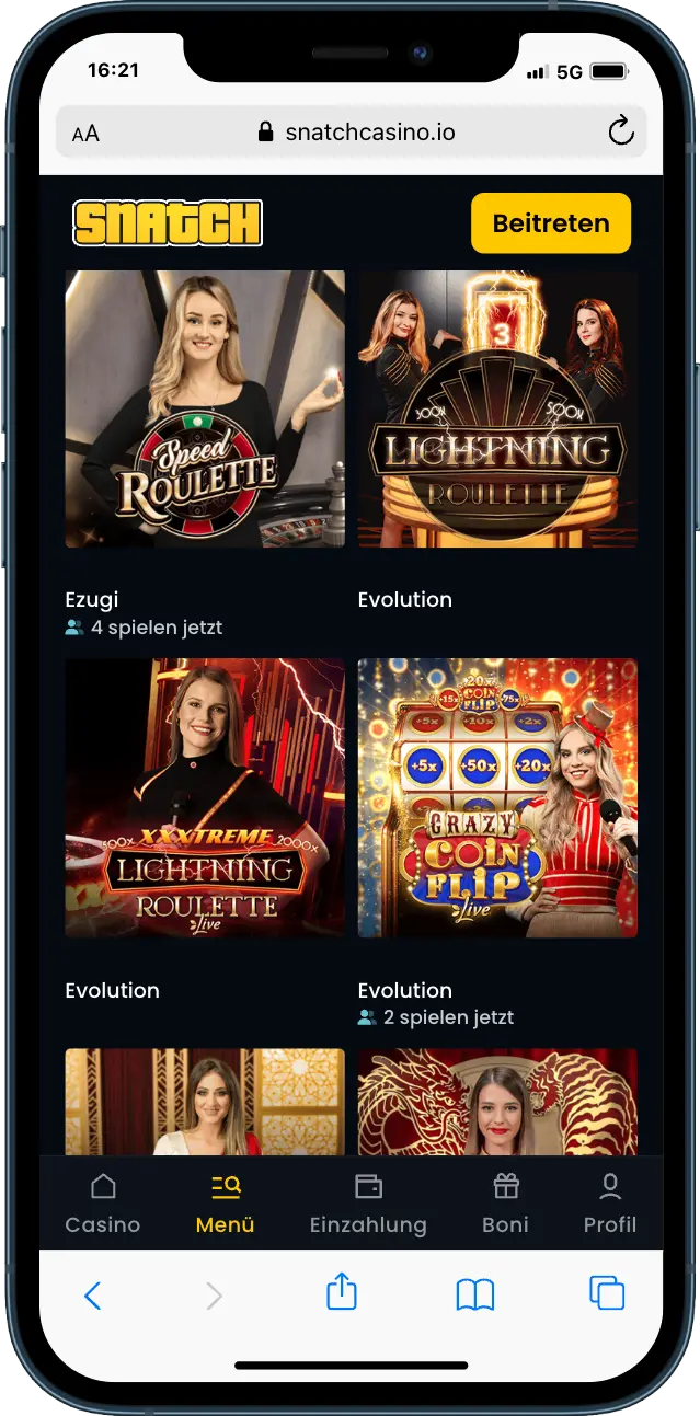 Snatch Casino Live Snatch Casino