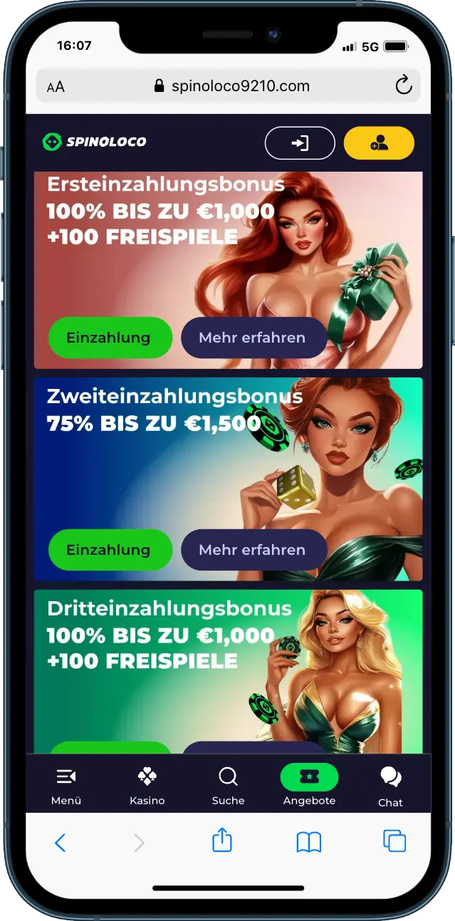 Spinoloco Casino Bonus