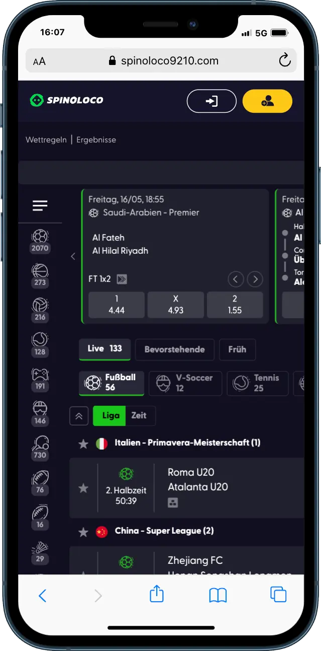 Spinoloco Casino Sport