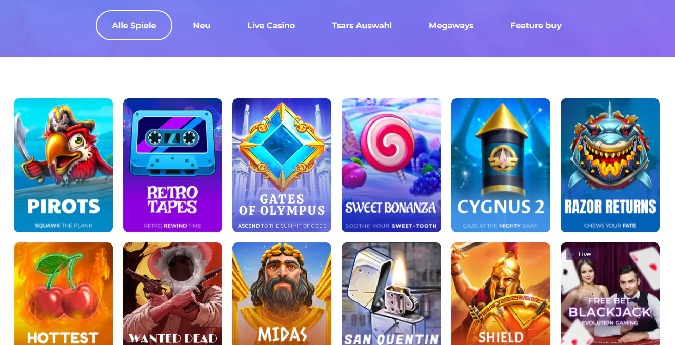 Tsars casino Spielautomaten Tsars casino