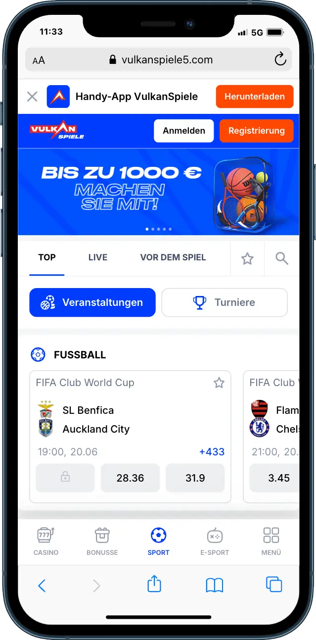 Vulkan Spiele Casino Sportwetten