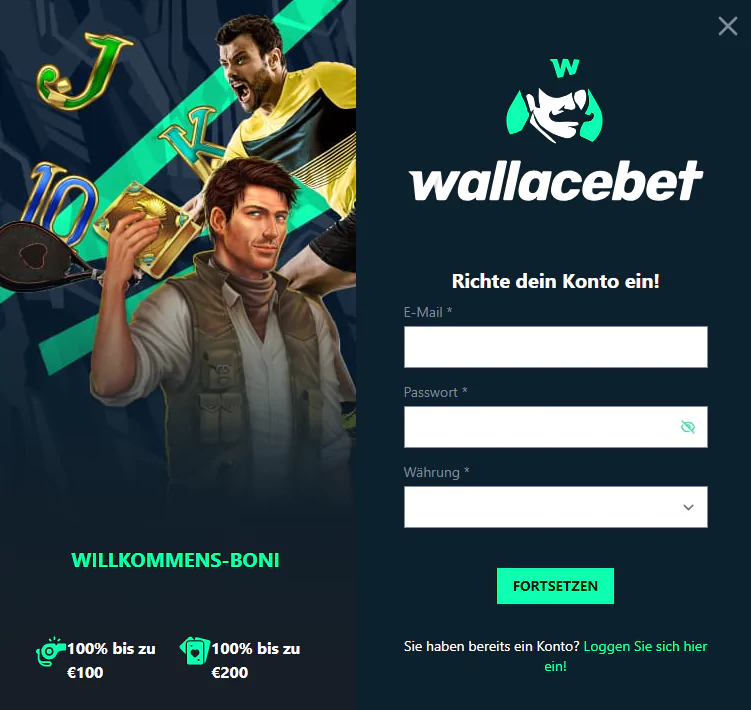 Wallacebet casino Registrierung Wallacebet casino