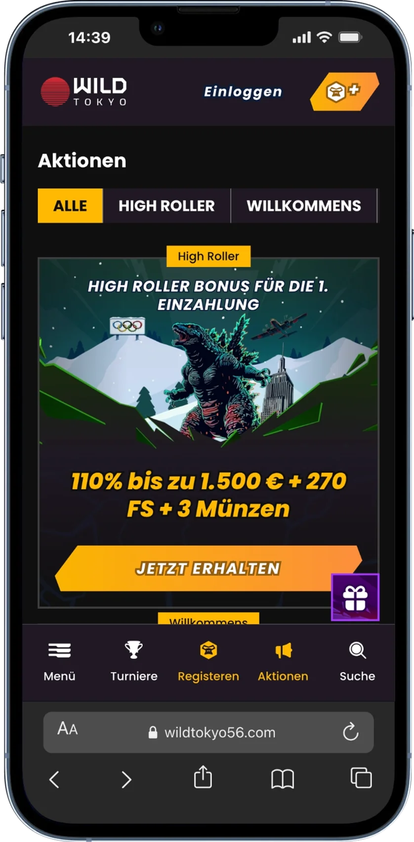 WildTokyo Casino Boni