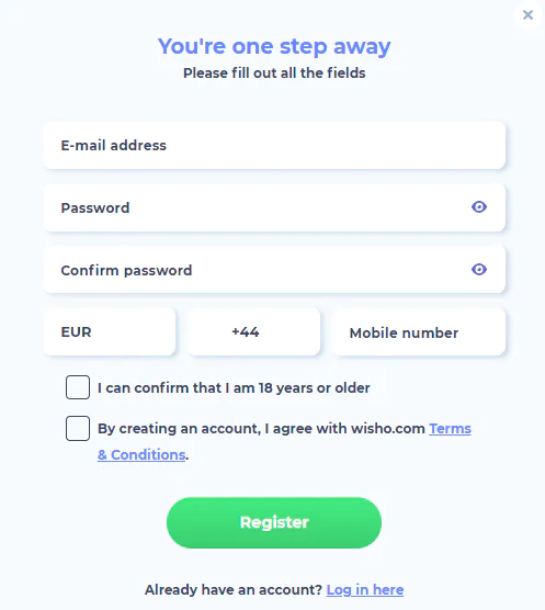 Wisho casino Registrierung Wisho casino