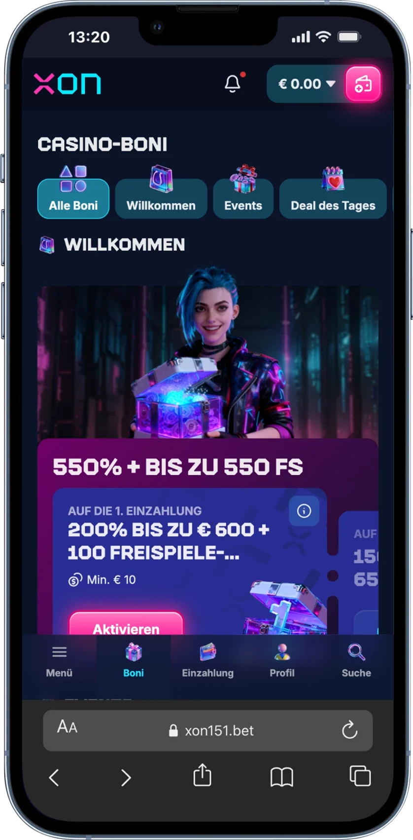 XON Casino Bonusprogramm