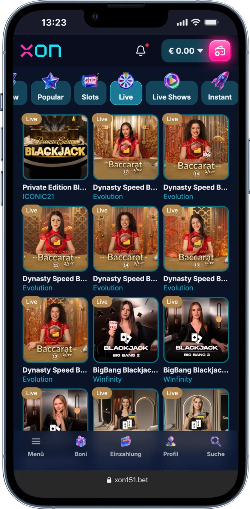XON Casino Live