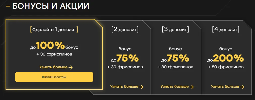 Бонуси в Fairspin casino Бонуси Fairspin