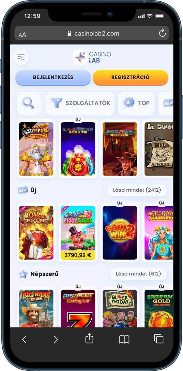 Casinolab Nyerőgépek