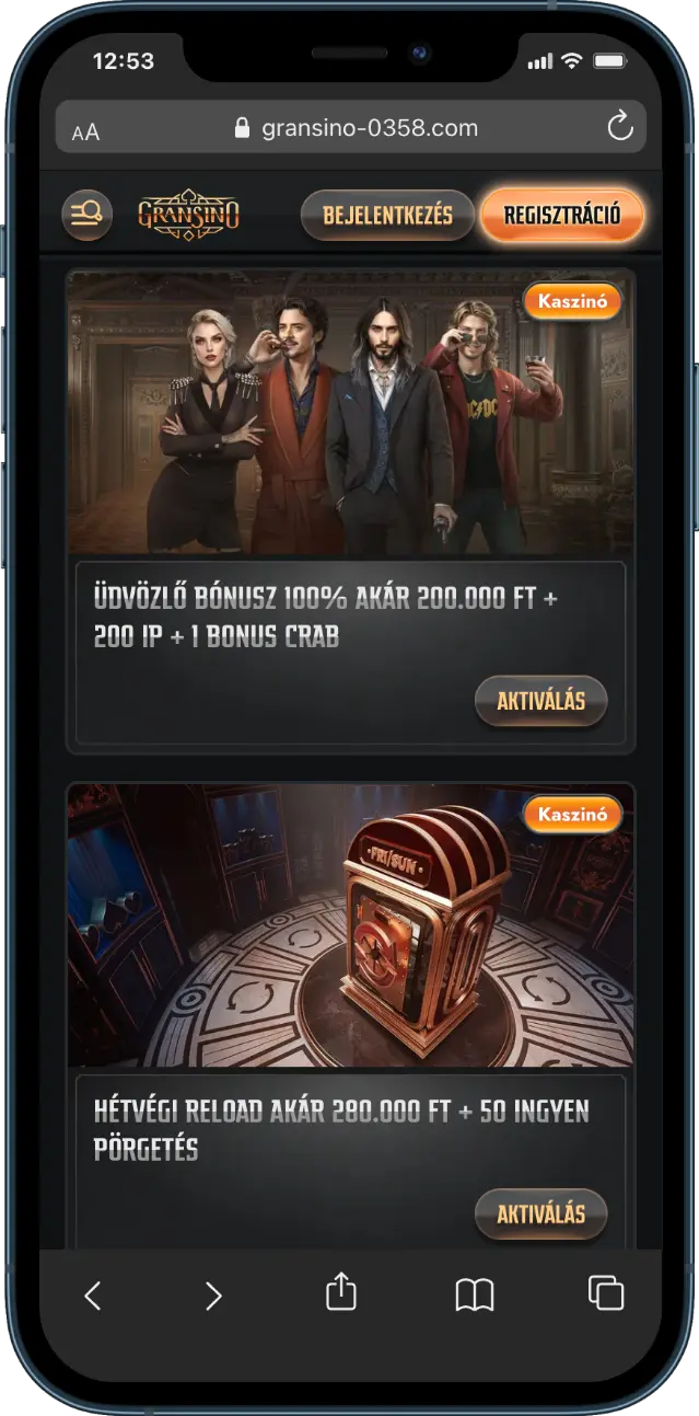 Gransino bónusz program