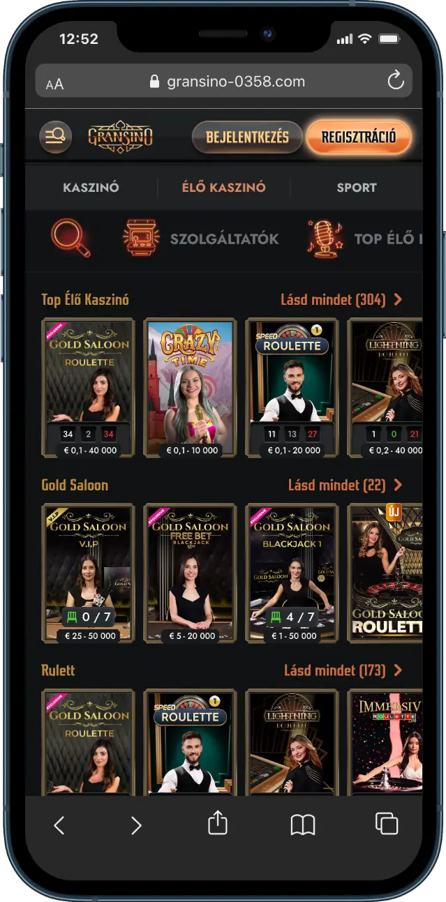 Gransino Élő kaszinó