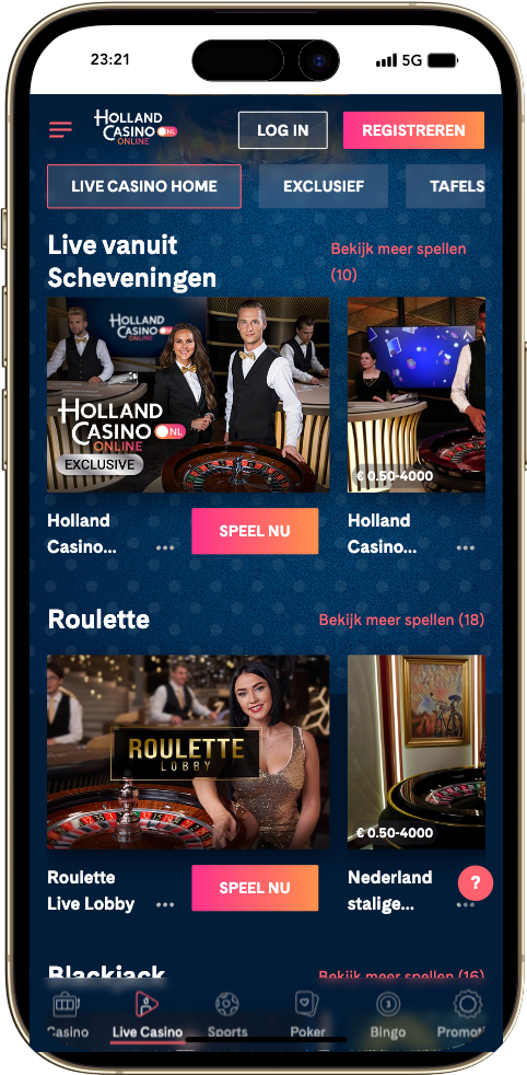 Live casino Nederland Live casino Nederland