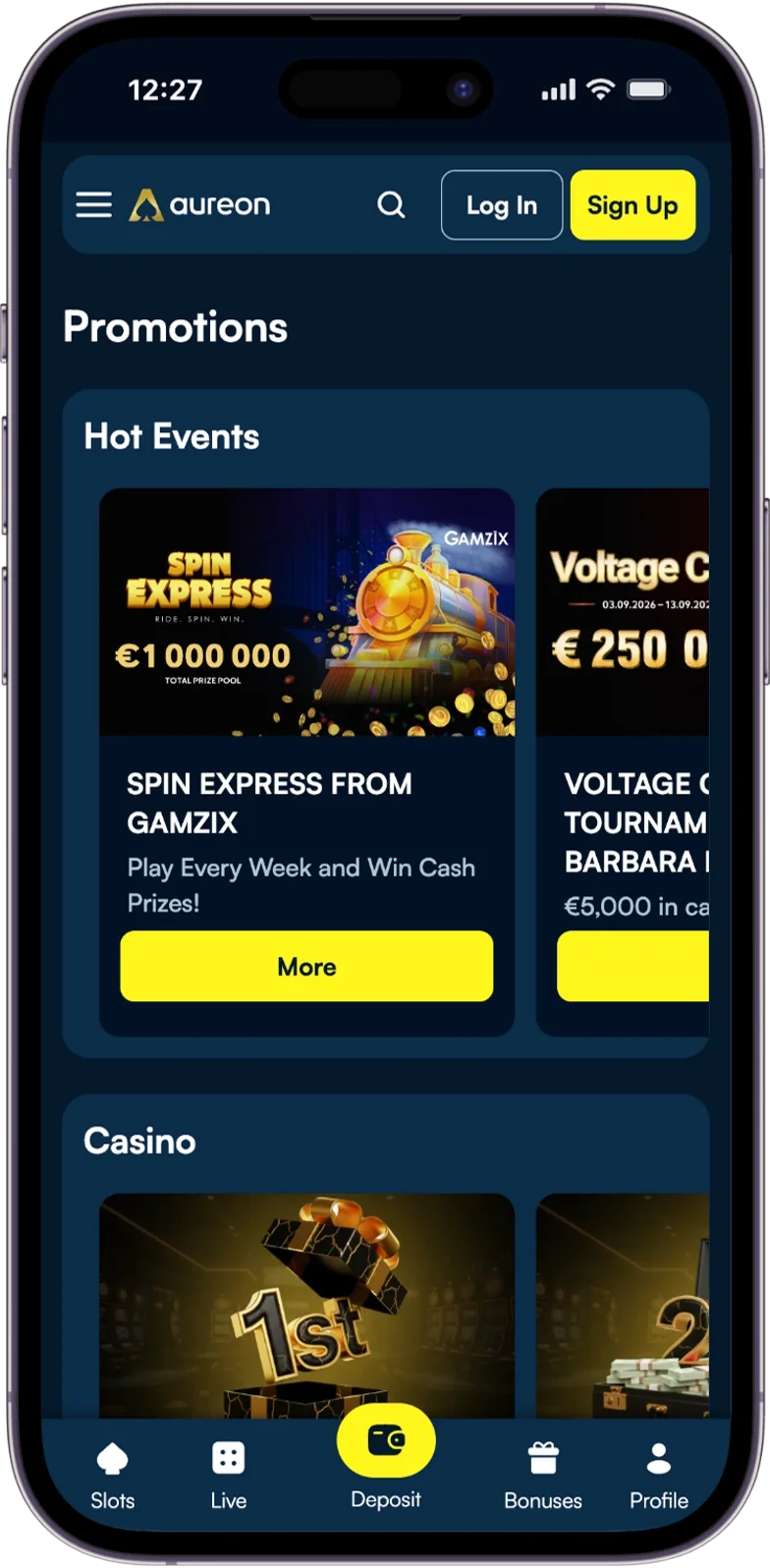 Bonussen bij AureonPlay Casino