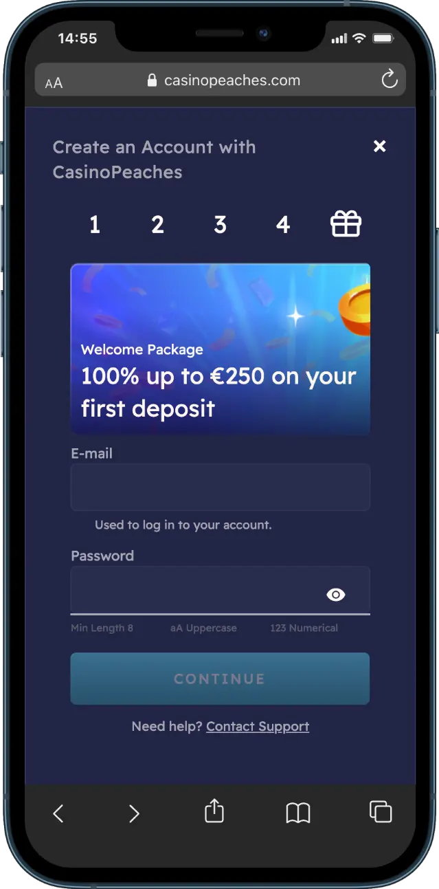 CasinoPeaches Casino Registratie