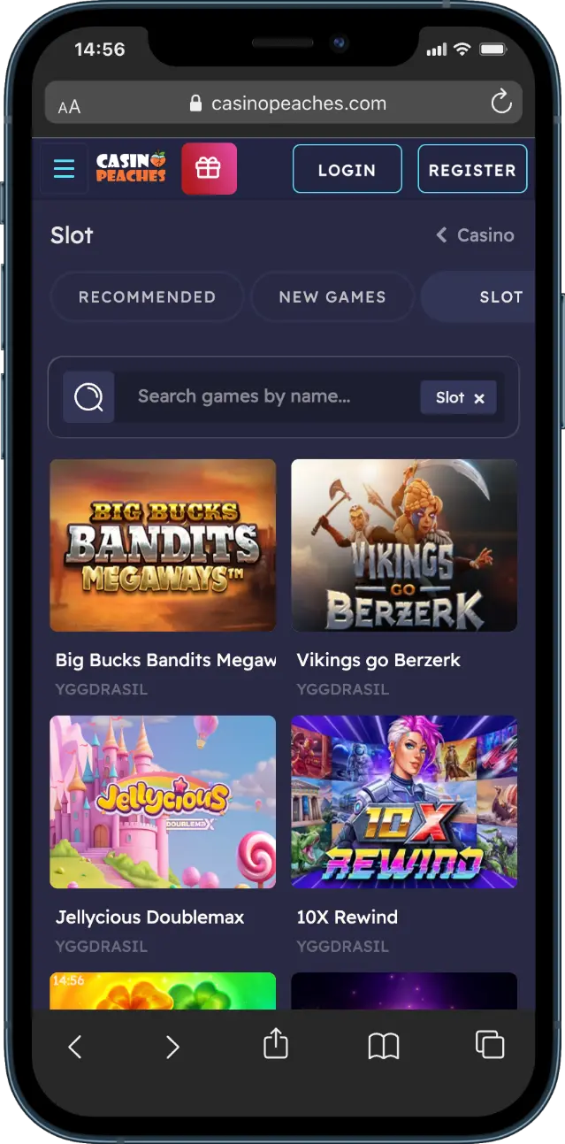 CasinoPeaches Casino Gokkasten