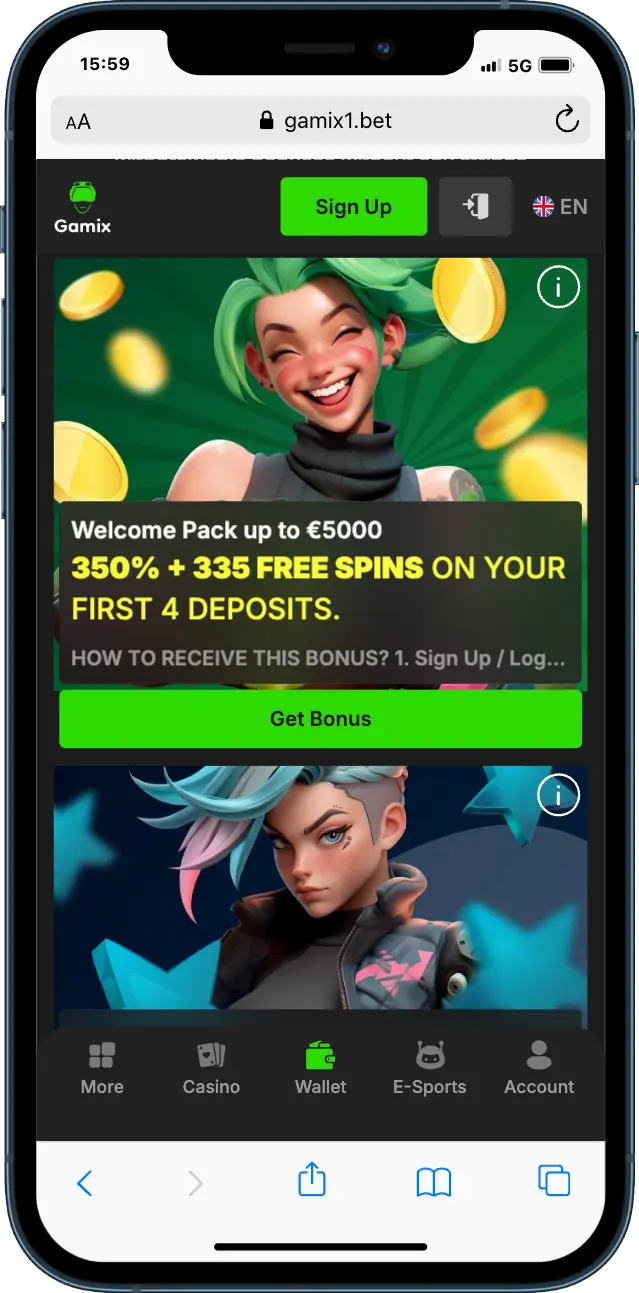 Gamix Casino Bonus