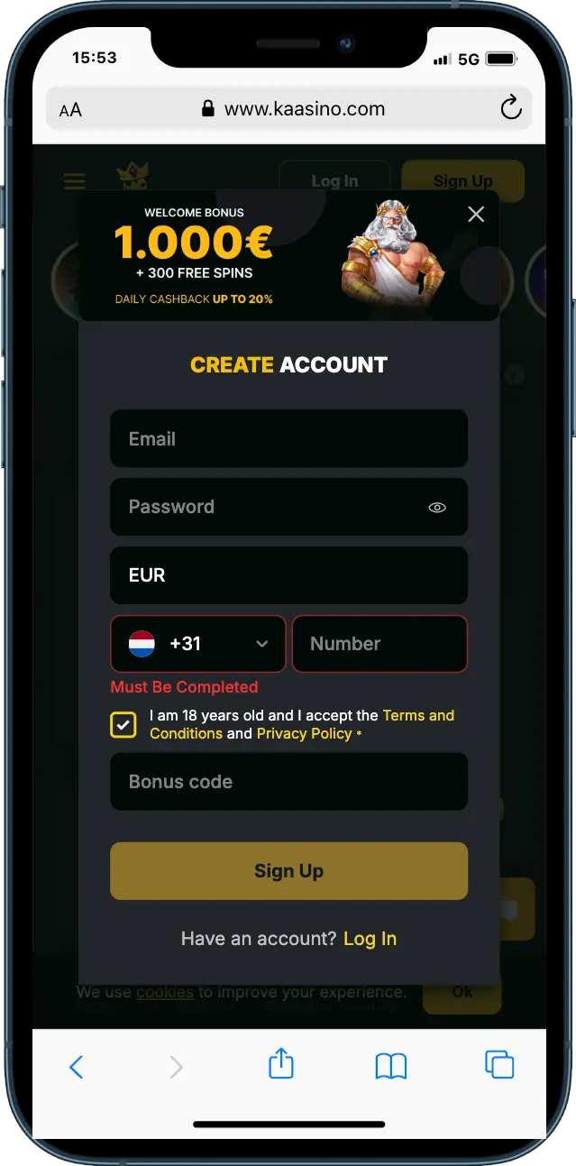 Kaasino Casino Register Kaasino Casino