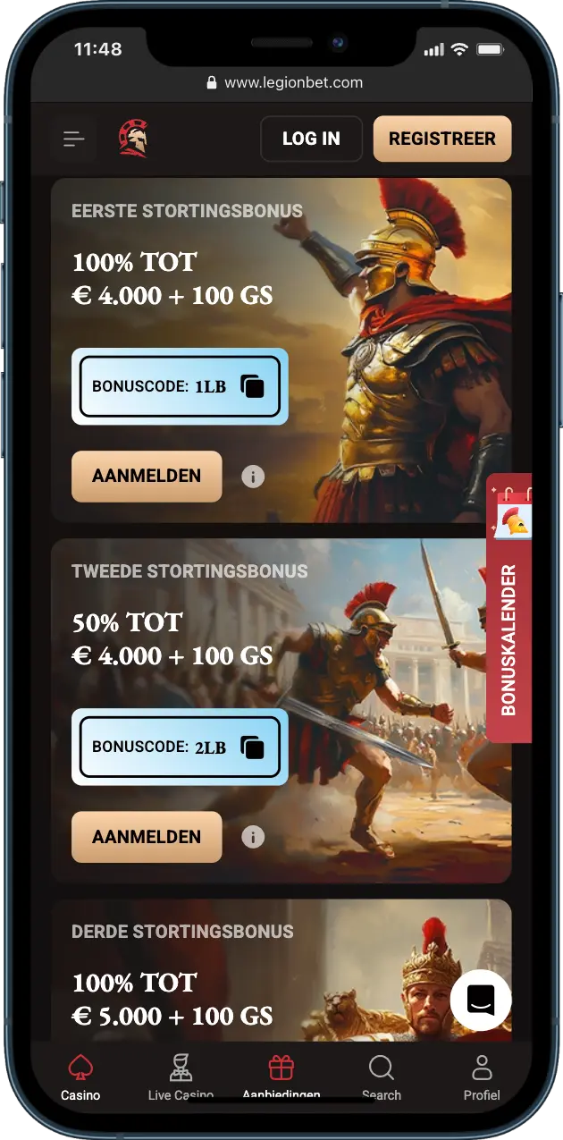 LegionBet Casino Bonusprogramma