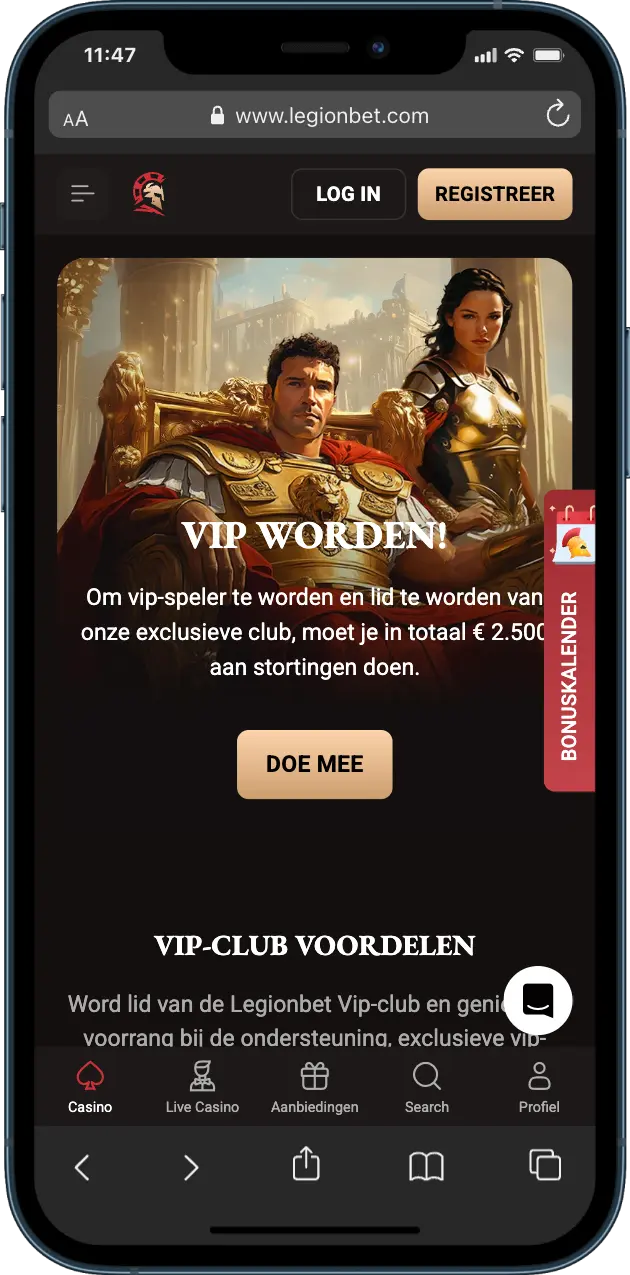 LegionBet Casino VIP-programma