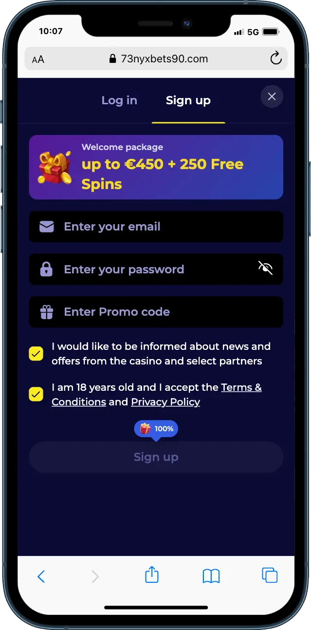 NyxBets Casino Registratie NyxBets Casino