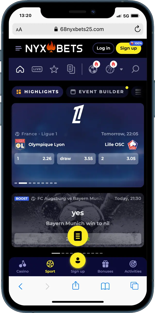 NyxBets Sportweddenschappen NyxBets Casino