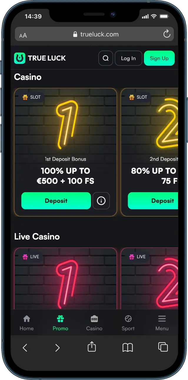 TrueLuck Casino Bonussen