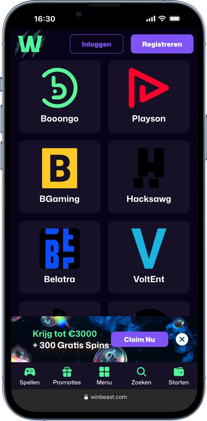 WinBeast Casino Providers