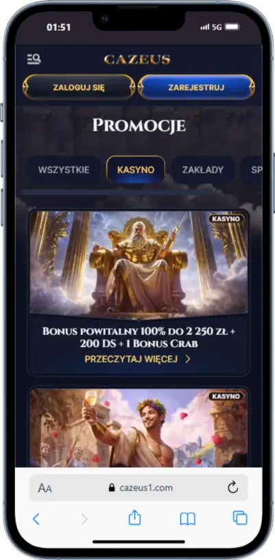 CaZeus Casino Bonusy CaZeus