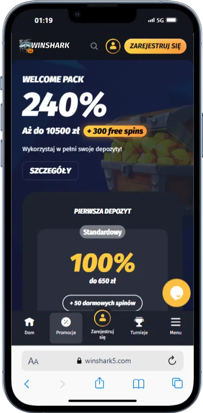 Bonusy i Promocje Winshark Bonusy i Promocje w kasynie Winshark