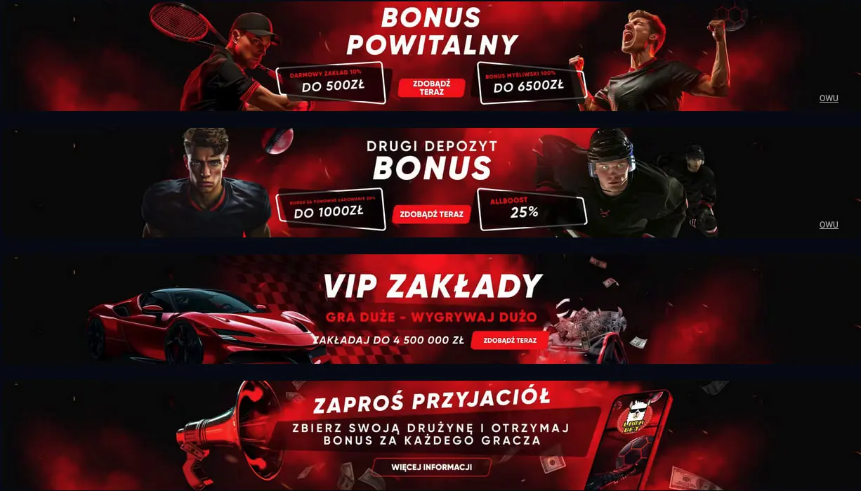 Bonusy sportowe Lamabet