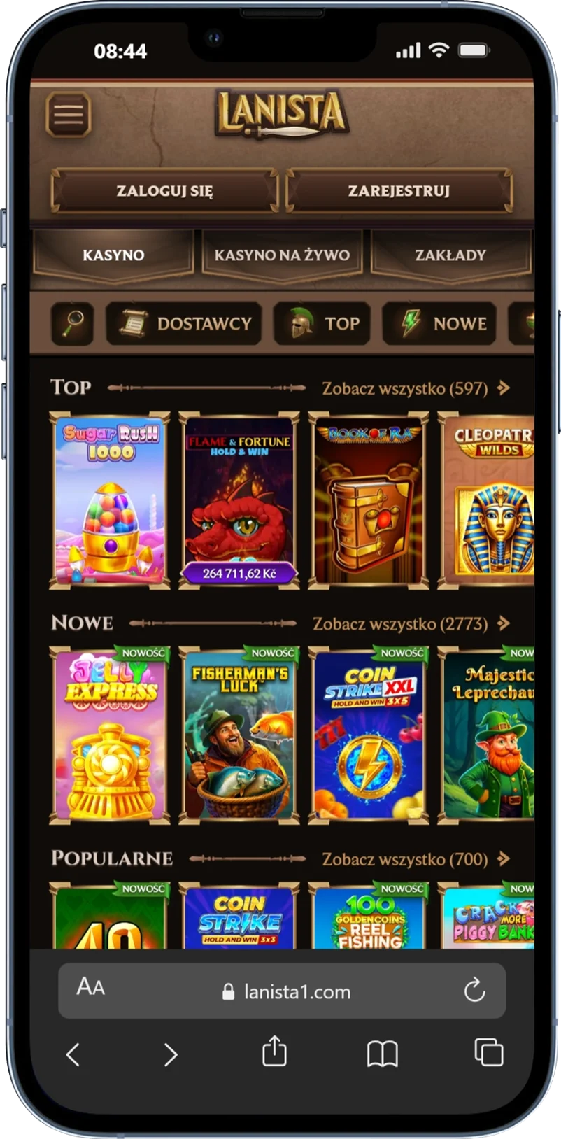 Gry online w Lanista