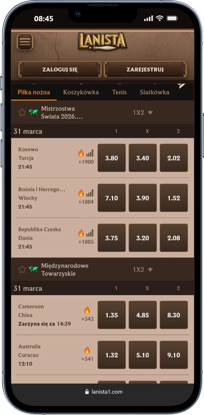 Lanista Zakłady sportowe