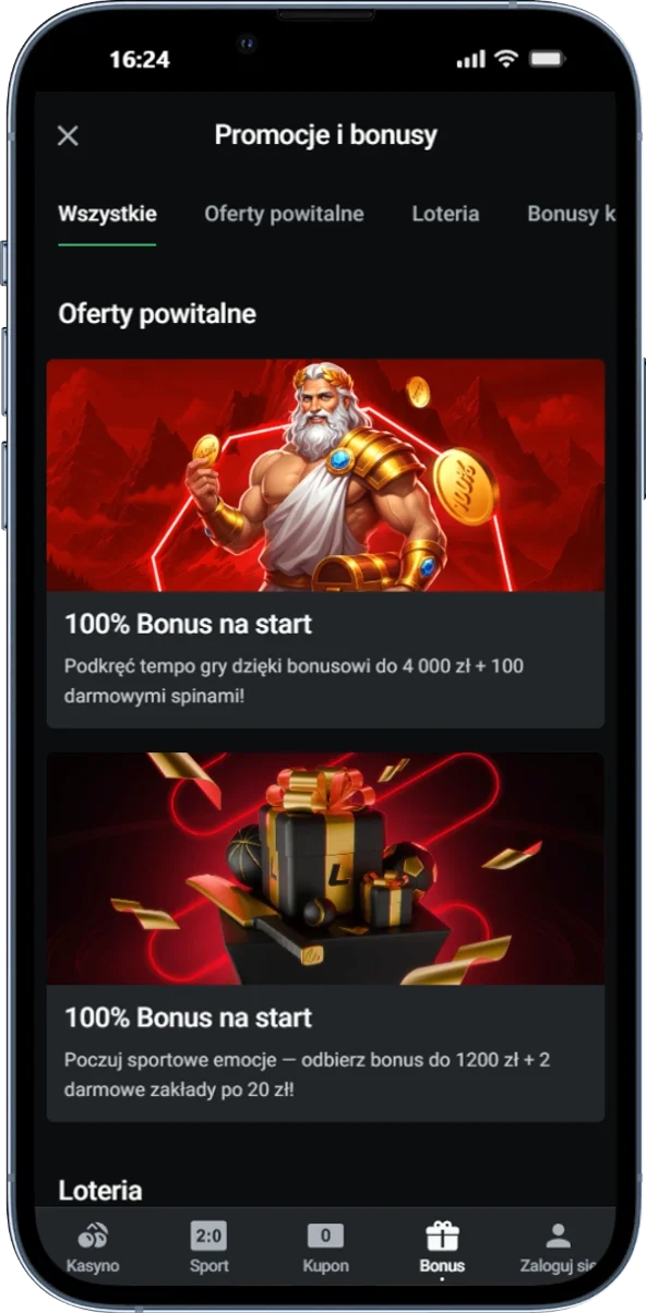Dostępne bonusy i promocje w Leon