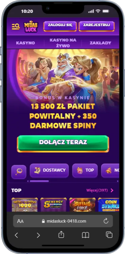 Oficjalna strona Midas Luck