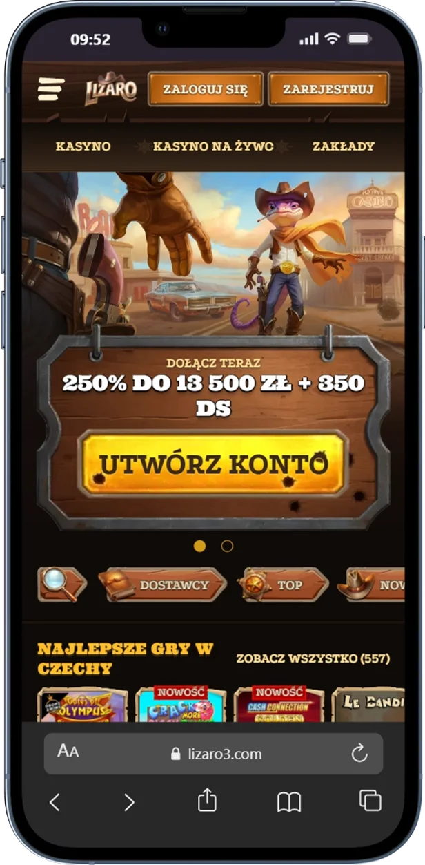 Oficjalna strona kasyna Lizaro w Polsce