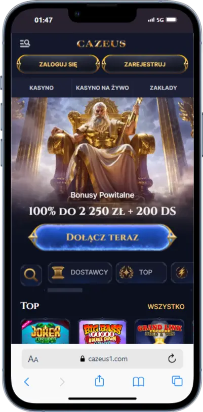 CaZeus Casino Oficjalna strona CaZeus