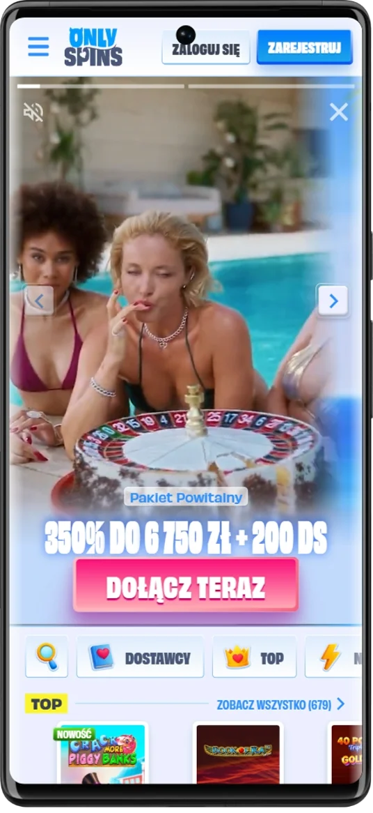 OnlySpins Wersja mobilna