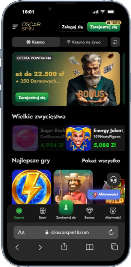 Oscarspin Gry online