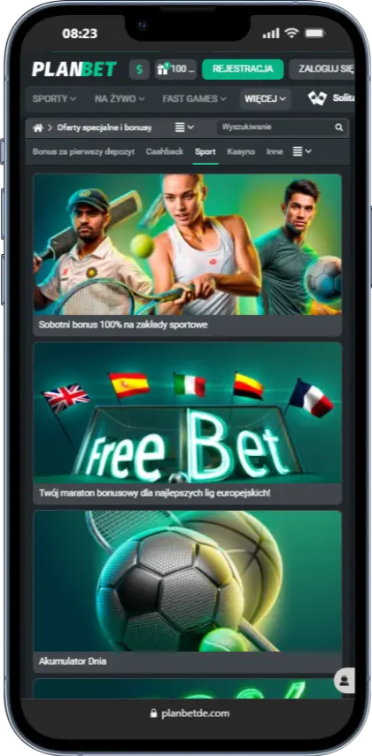 Bonusy sportowe PlanBet
