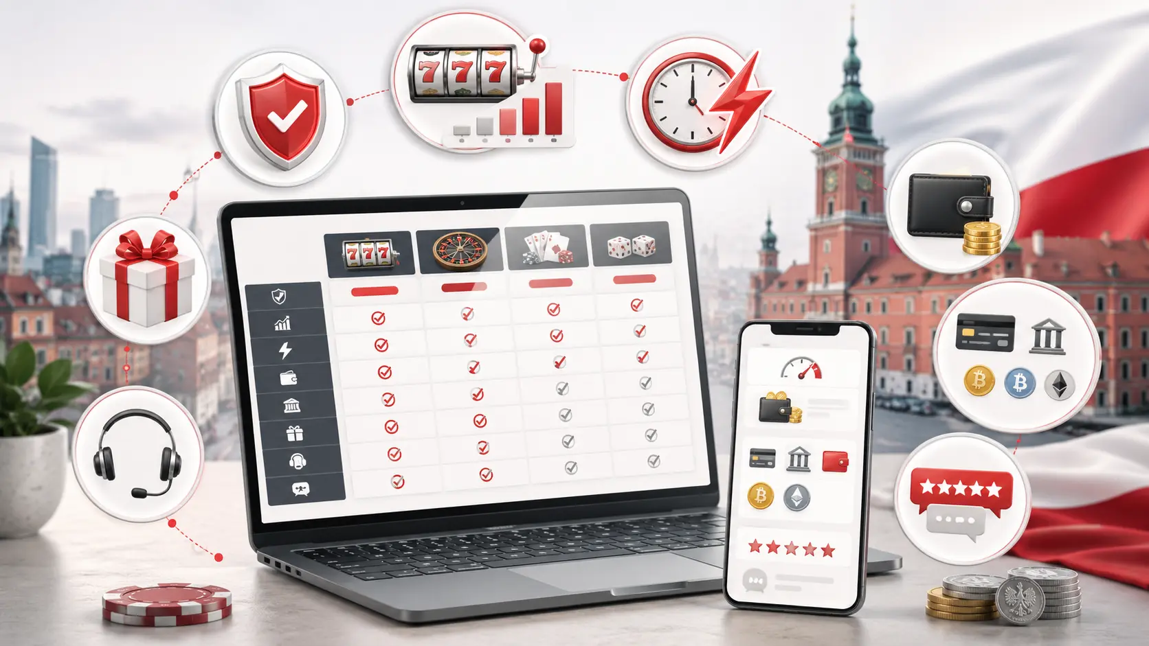 Jak wybrać wypłacalne kasyno internetowe w Polsce – porównanie bezpieczeństwa, RTP, metod płatności, szybkości wypłat i opinii graczy