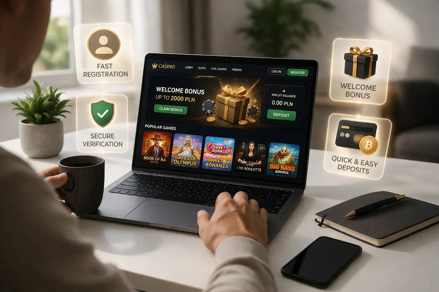 Instrukcja rozpoczęcia gry w kasynie online