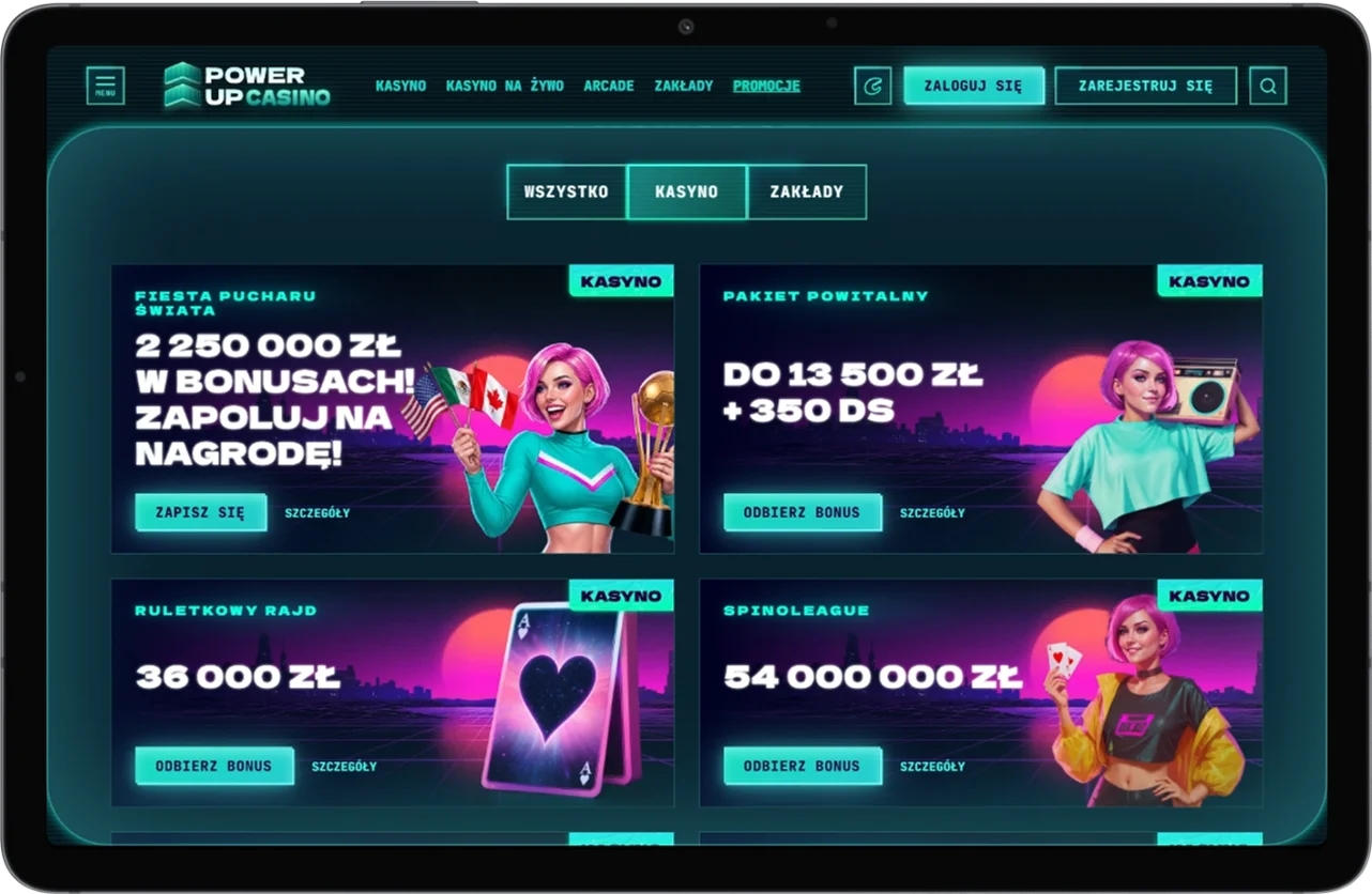 Bonusy w PowerUp Casino