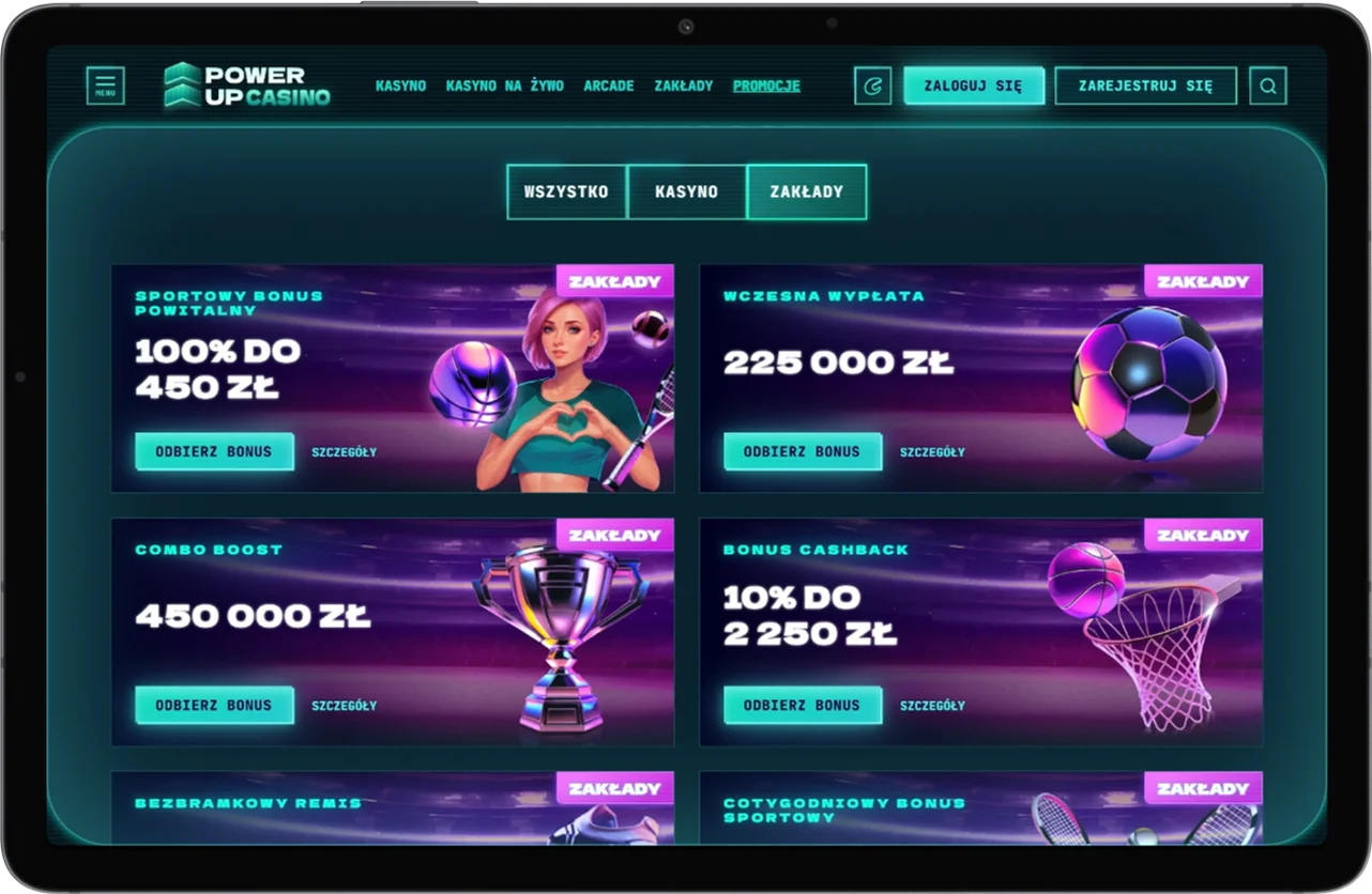 Sportowe bonusy w PowerUp Casino