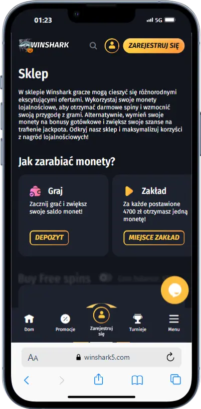 Sklep Winshark Sklep w kasynie Winshark