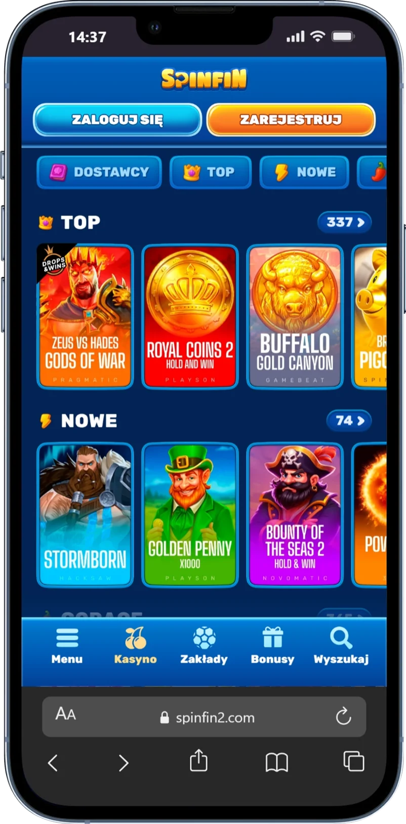 Gry online w Spinfin