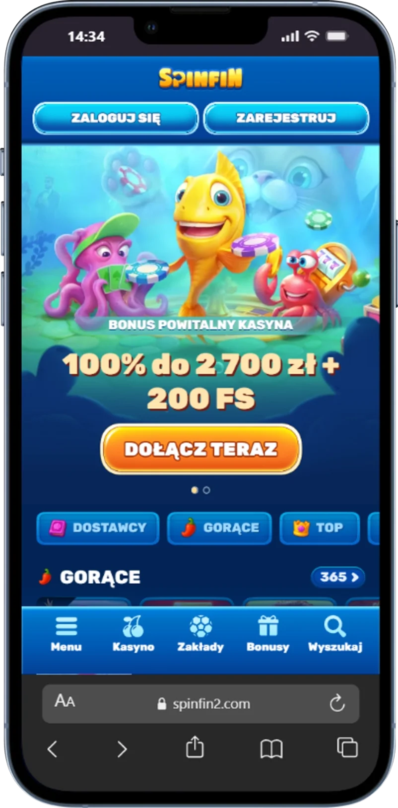 Oficjalna strona Spinfin