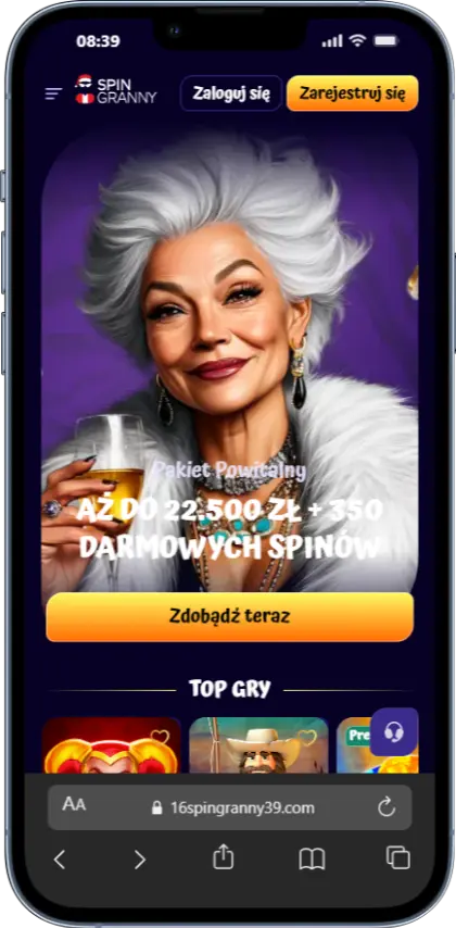 Oficjalna strona kasyna SpinGranny